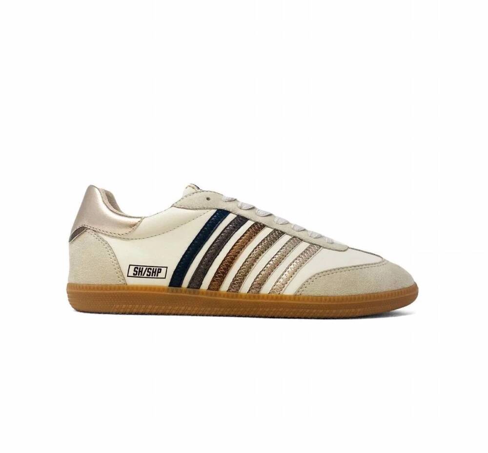 NEW SHU SHOP women's stevie sneakers in metallic